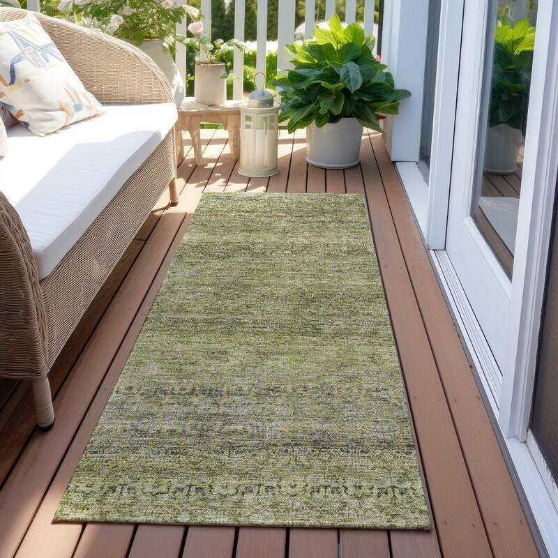 Machine Washable Indoor/ Outdoor Ombre Chantille Rug