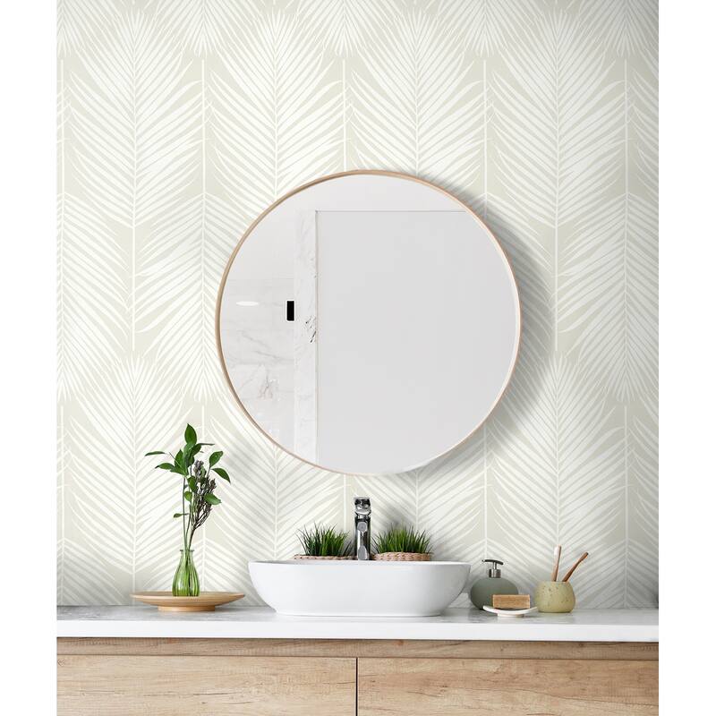 Seabrook Designs Palm Silhouette Prepasted Wallpaper