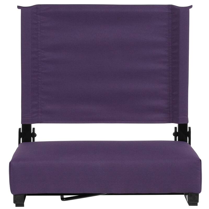 2 Pack 500 lb. Rated Lightweight Stadium Chair-Handle-Padded Seat