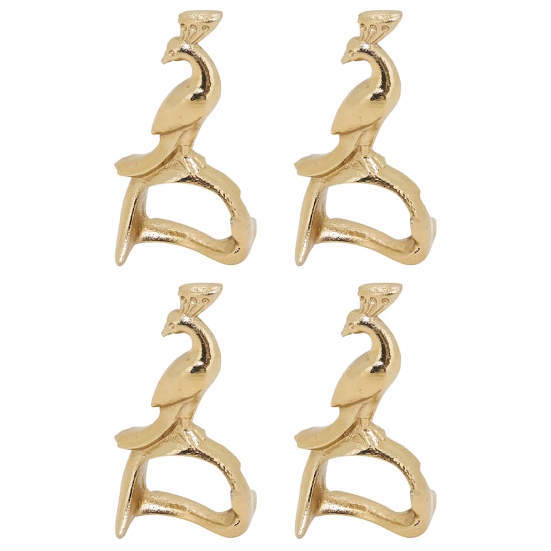 Peacock Napkin Ring (Set of 4)