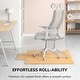 preview thumbnail 5 of 7, Jani Eco Bamboo Standard Natural Chair Mat with Lip - (44 x 52), Eco-Friendly Chair Mat