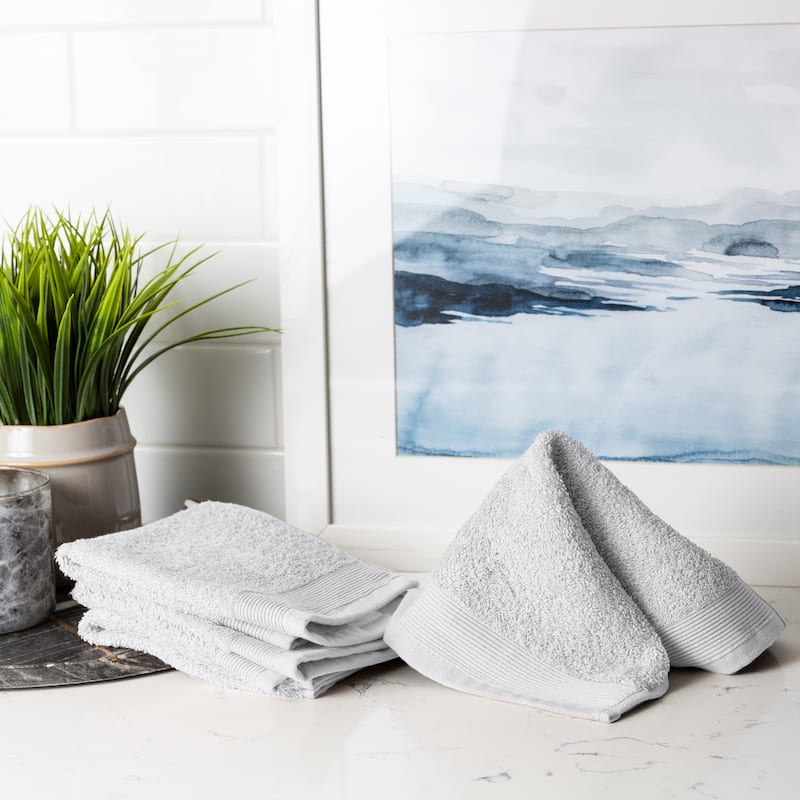 Fabstyles Camelot Face Towel Zero Twist 600 GSM Cotton Set of 6 - 13"x13"