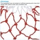 preview thumbnail 4 of 5, 4Pcs 17.7" Polyester Basketball Hoop Net Replacement, White Red