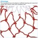 preview thumbnail 4 of 5, 6Pcs 17.7" Polyester Basketball Hoop Net Replacement, White Red
