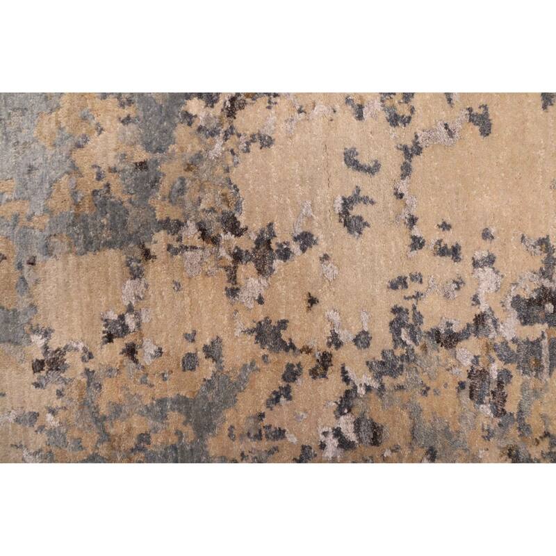 ECARPETGALLERY Hand-knotted Legacy Beige Silk, Wool Rug - 2'6 x 12'3