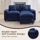 preview thumbnail 98 of 109, Modular Cloud Chenille Sectional Sofa with Ottomans, Deep Seat Convertible L-Shaped or U-Shaped Couch