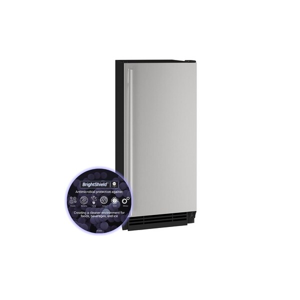 Smooth Reversible All-in-one Mサイズ U-Line UHCP115-SS81A Clear Ice Machine 15 In Pump Reversible Hinge