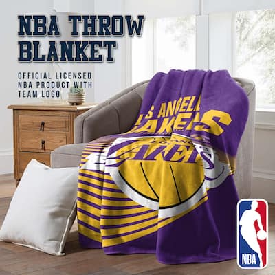 NBA Los Angeles Lakers 60" x 80" Raschel Throw Blanket