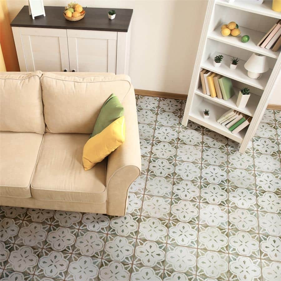 Merola Tile Kings Aurora Sage 17-5/8" x 17-5/8" Ceramic Floor and Wall Tile