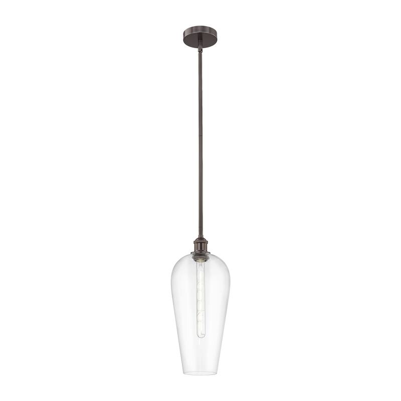 Innovations Lighting Endless Possibilities Edison - Chelsea - 1 Light 8" Stem Hung Mini Pendant - Clear/Oil Rubbed Bronze