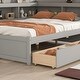 preview thumbnail 13 of 24, Modern Bed Frames with L-shaped Bookcases and Drawers