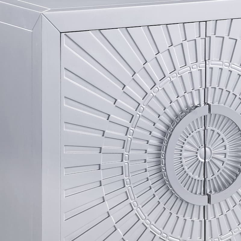 Platinum Finish Console Cabinet