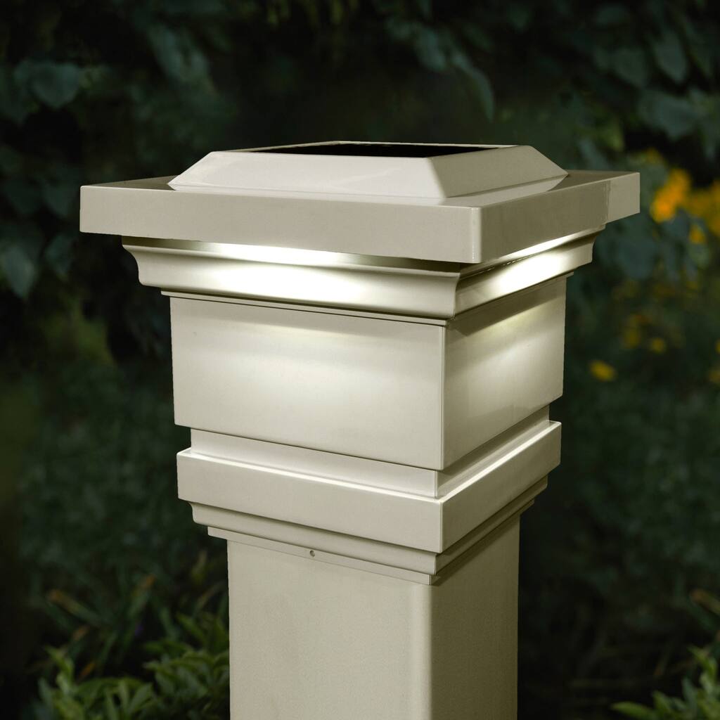 Classy Caps 4x4 Regal Solar Post Cap Light (Set of 2) - Overstock - 9284064