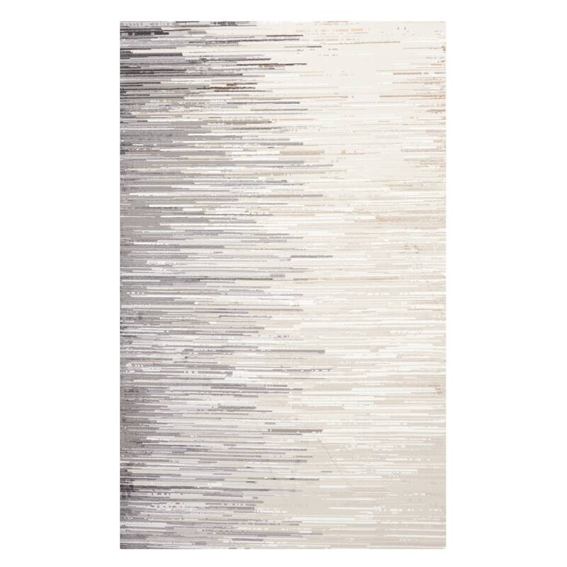 ECARPETGALLERY Machine Made Nova Ivory Area Rug - Ivory - 5'0 x 8'0