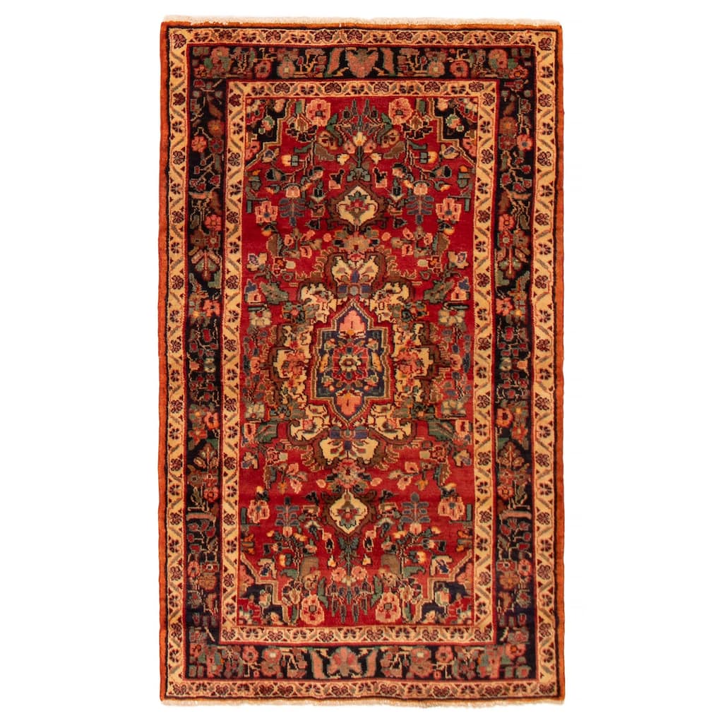 ECARPETGALLERY Hand-knotted Anadol Copper Wool Rug - 4'0 x 6'8