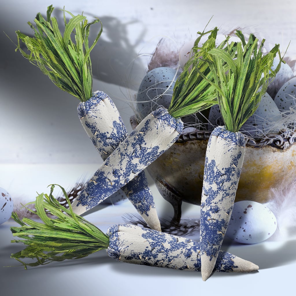 Chinoiserie Easter Carrot 7.75" Box Of 4