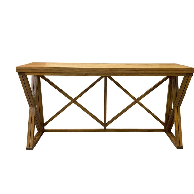 Flip Top Rectangular Bar Table - 70.75" - Brown