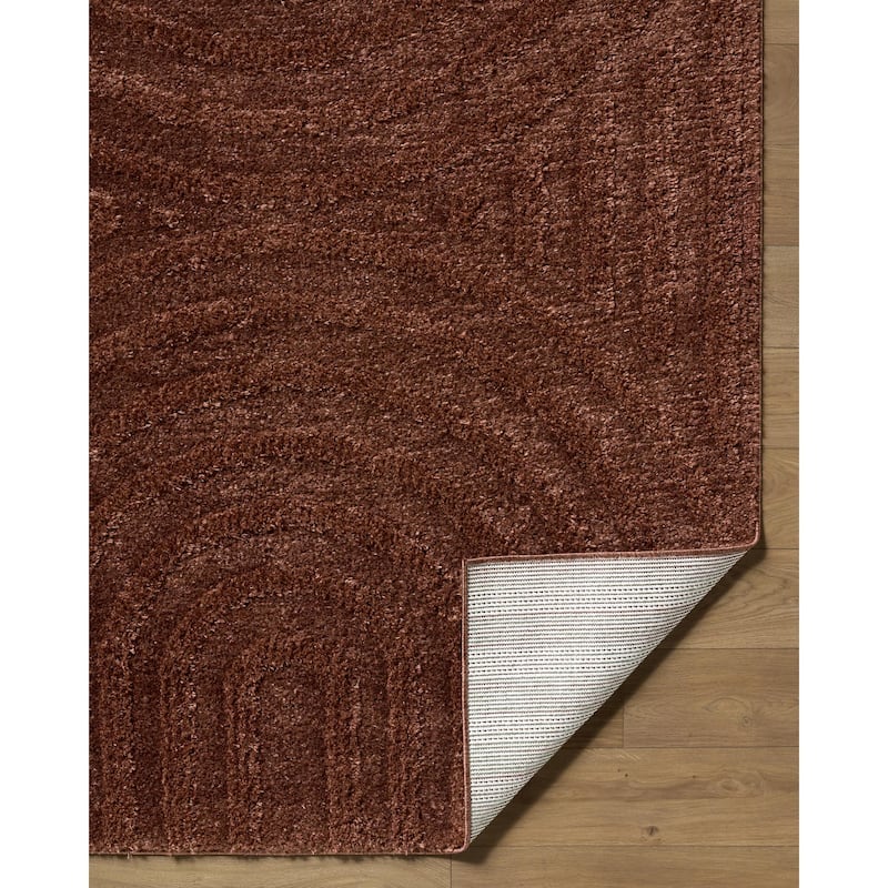 Livabliss Rodos Mod Neutral Rainbow Plush Area Rug