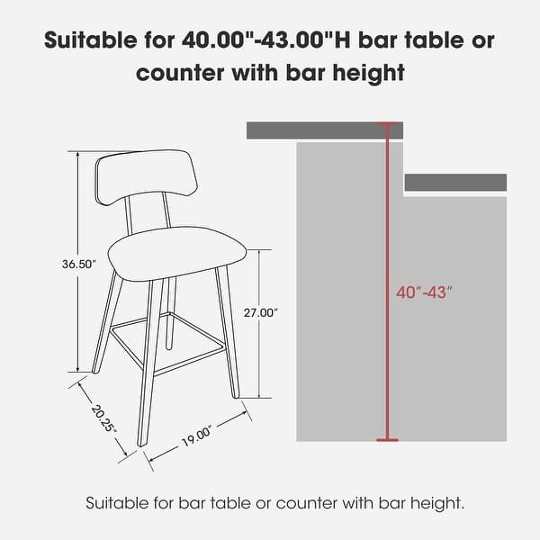 dimension image slide 4 of 6, Glitzhome Industrial Modern Adjustable Bar Table Rustic Steel 3-Piece Pub Sets
