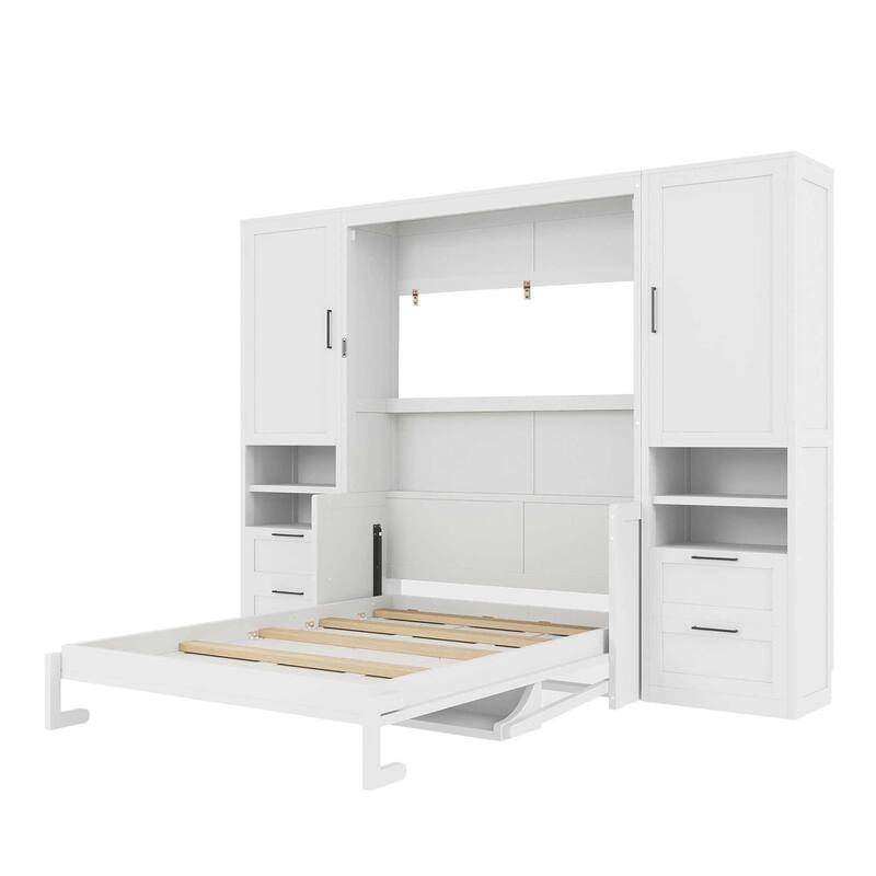 Full Size Murphy Bed Wall Bed with Closet
