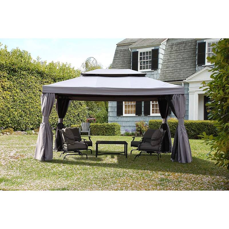 Clihome 10x13Ft Square Pop-up Patio Gazebo Canopy Shelter