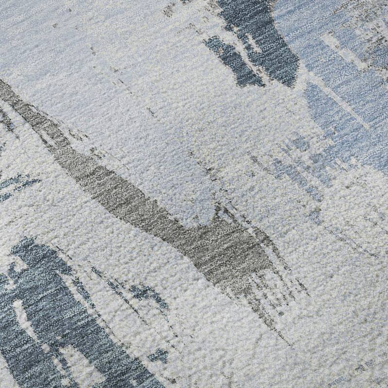 Premium Washable Super Soft Contemporary Strokes Mayfield Rug