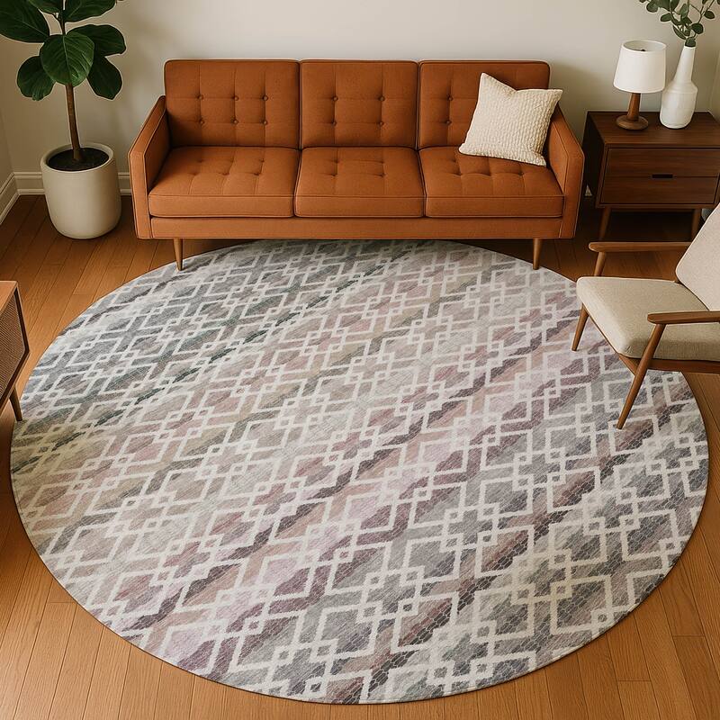 Machine Washable Indoor/ Outdoor Cabo Stripe Chantille Rug