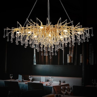 KAYLA 47in-13Light Modern Indoor Crystal Chandelier