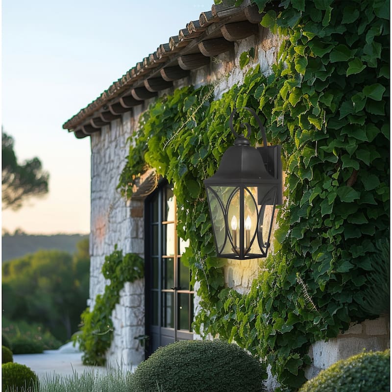 The Great Outdoors 73359 Cardigan 4 Light 30" Tall Outdoor Wall Sconce