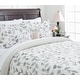preview thumbnail 7 of 6, Chanasya Botanical Layered Leaf Ultra Soft Duvet Cover Set