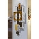 preview thumbnail 2 of 17, Statements2000 Geometric Metal Wall Clock Decor by Jon Allen - 32" x 13" Brown/Copper/Silver