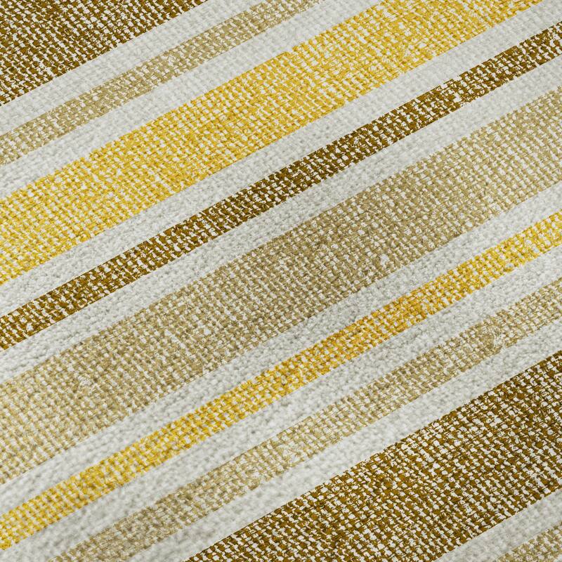 Premium Washable Super Soft Modern Cabana Stripe Mayfield Rug