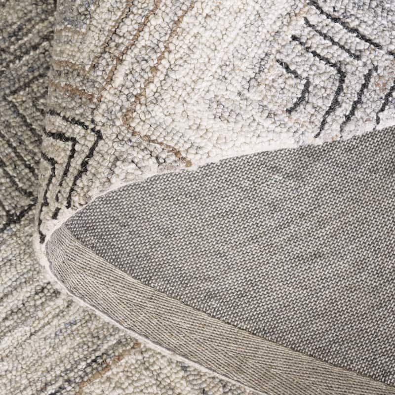 SAFAVIEH Handmade Micro-Loop Marinela Geometric Wool Rug