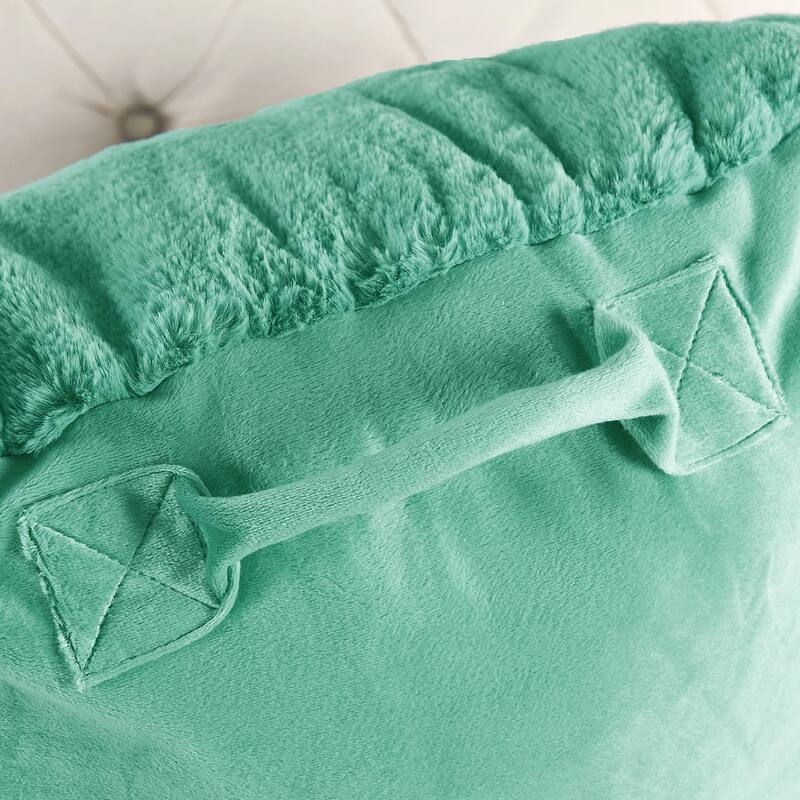 Home Soft Things FoxFauxFur Bedrest
