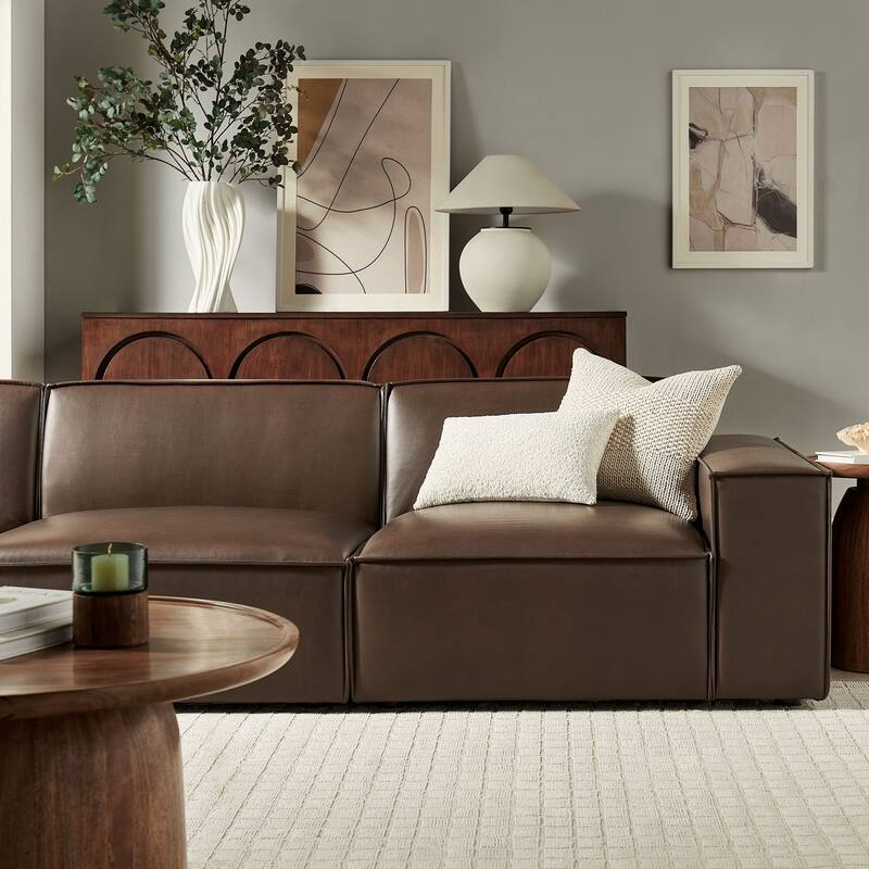 Restore 3-Piece Vegan Leather Modular Sofa Set