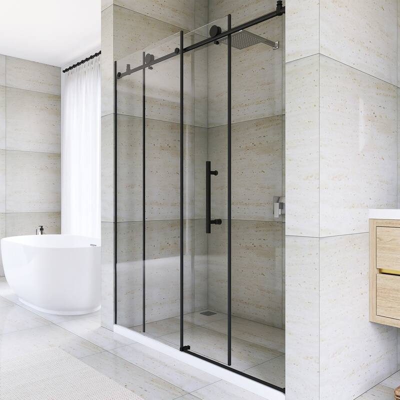 60" x 76" Sliding Frameless Shower Door - 60'' x 0.31'' x 76''