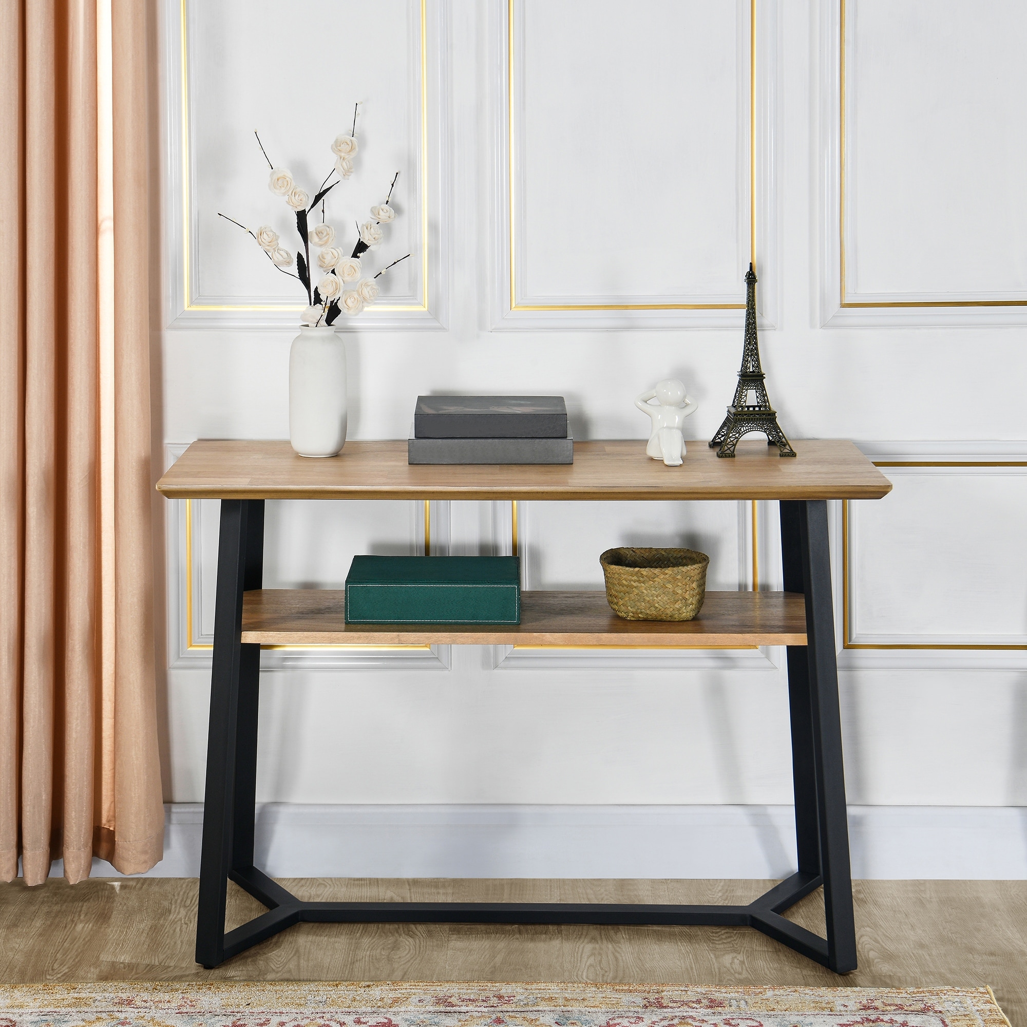 Industrial Console Table for Entryway, 55.1