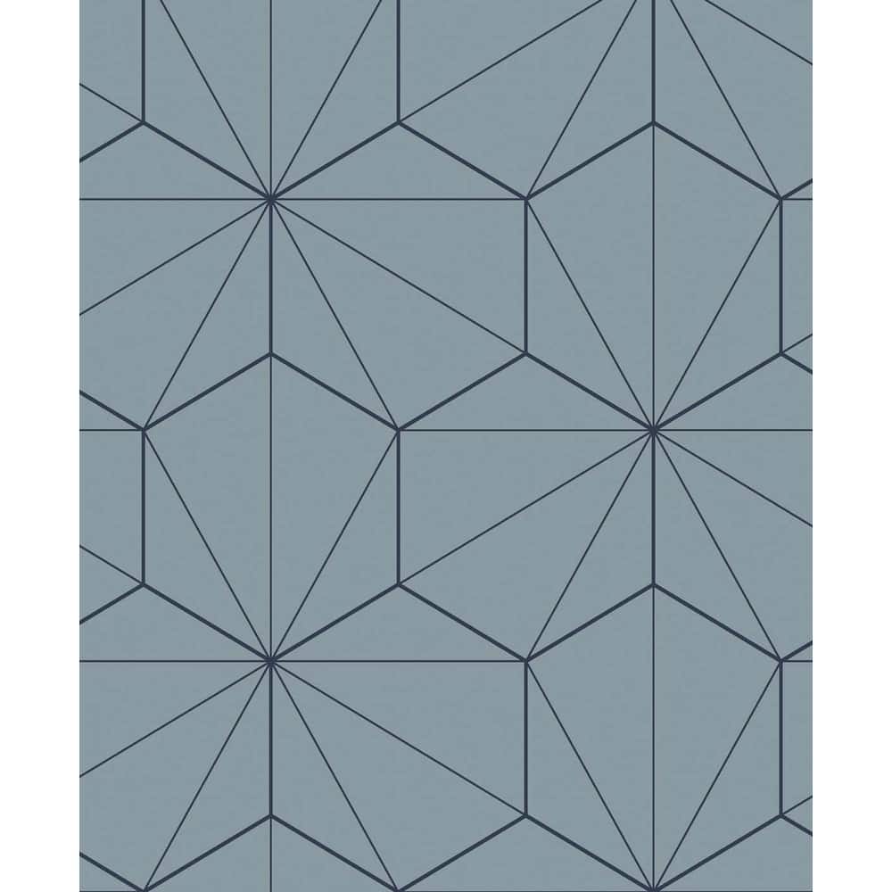 Seabrook Designs Hedron Geometric Non-Woven Unpasted Wallpaper