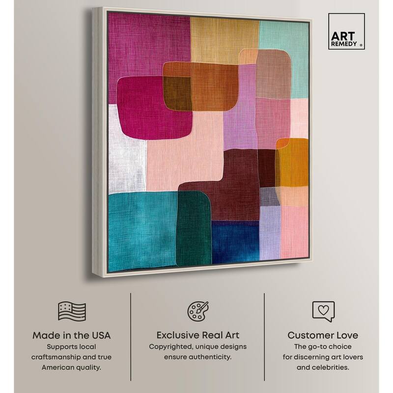 Color Block Cadence III Canvas by Art Remedy
