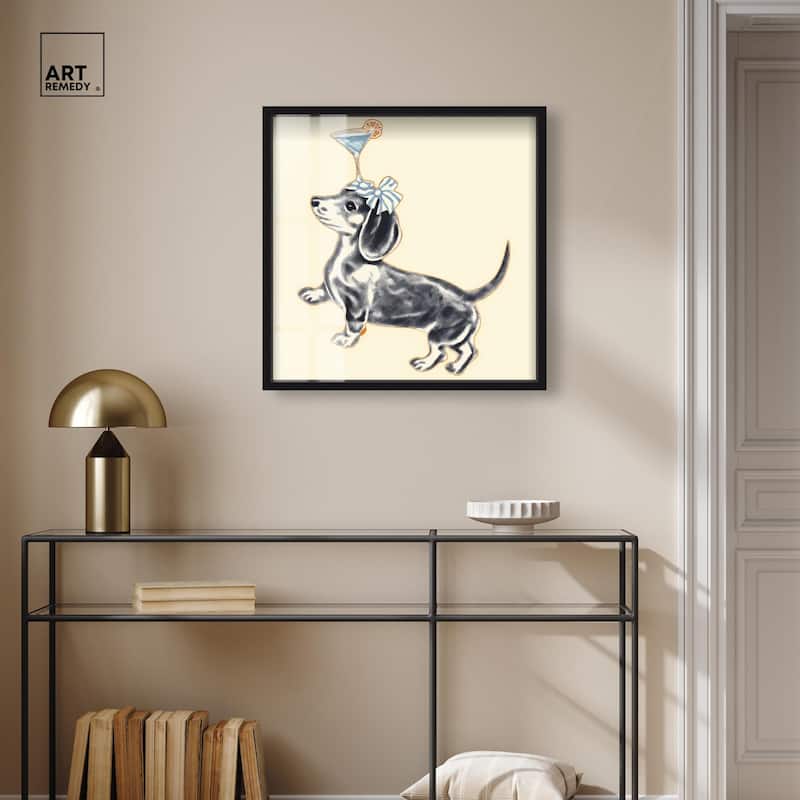 Martini Pup I Shadowbox by Art Remedy