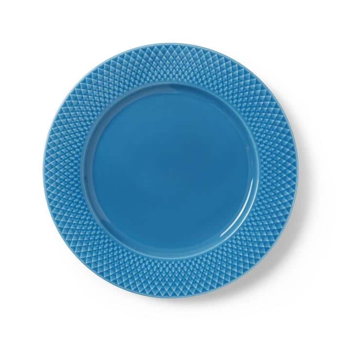 Lyngby Porcelæn Rhombe Color Dinner Plate, Ø: 10.6"