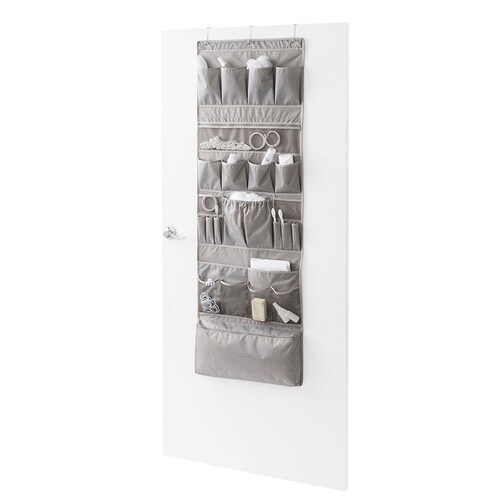 Neatfreak 25 Pocket Over The Door Organizer Grey