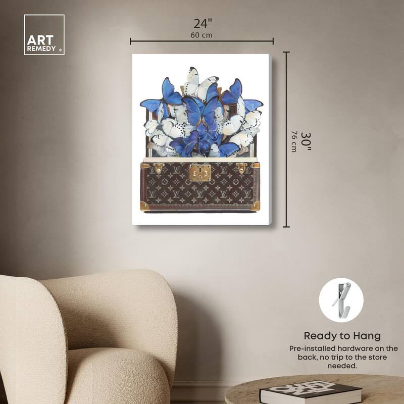 Luxurious Butterflies Canvas by Art Remedy, Gallery Wrapped