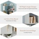 preview thumbnail 40 of 41, 6-Tier Corner Book Shelf, 64.9"Tall Freestanding Wood Industrial Bookcase Bookshelf