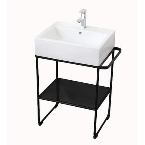 25" Modern Farmhouse Single Bathroom Vanity Sink
