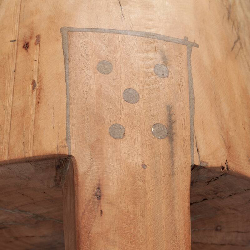 Asco Rustic Solid Reclaimed Wood Stool