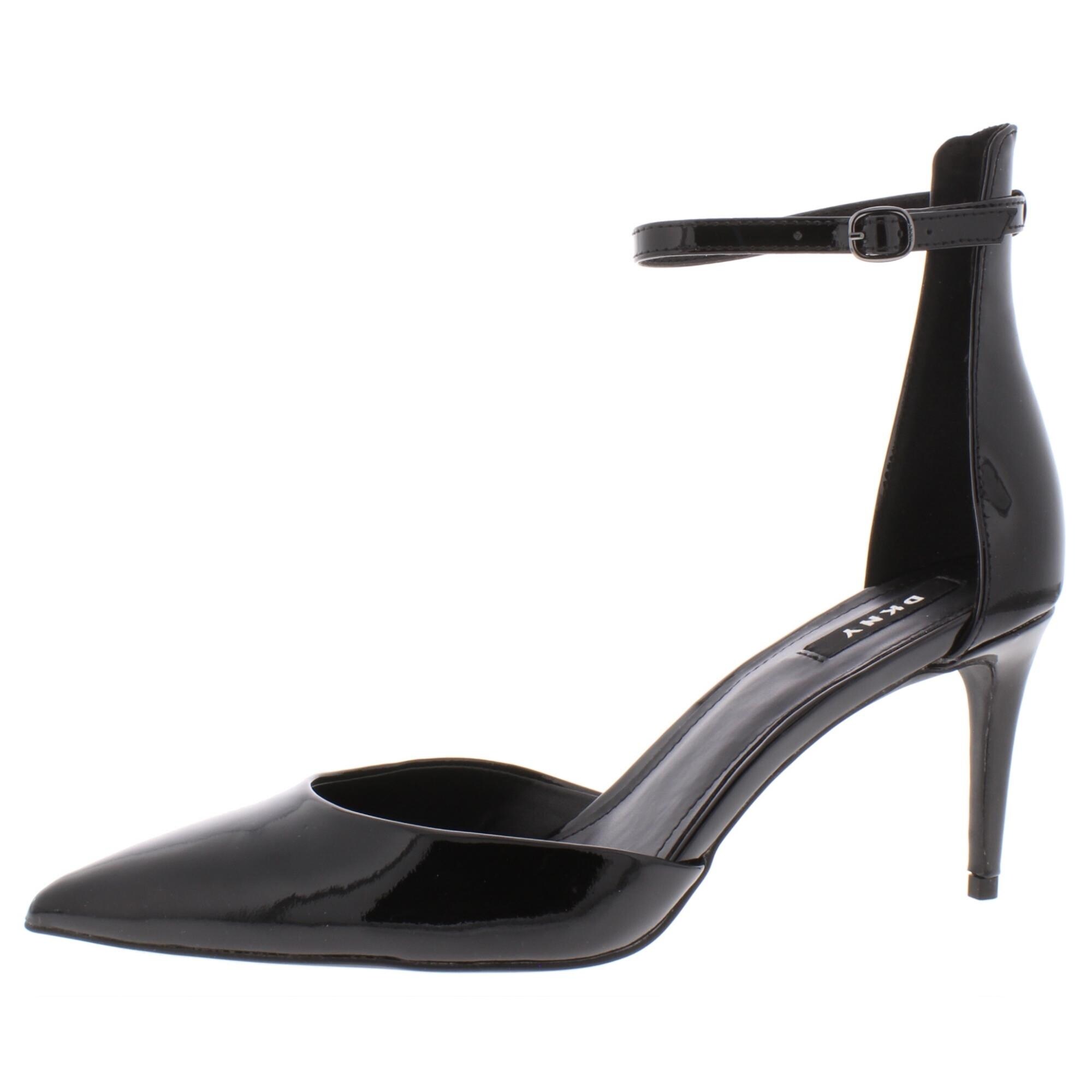 DKNY Womens Pumps Patent Leather Ankle 