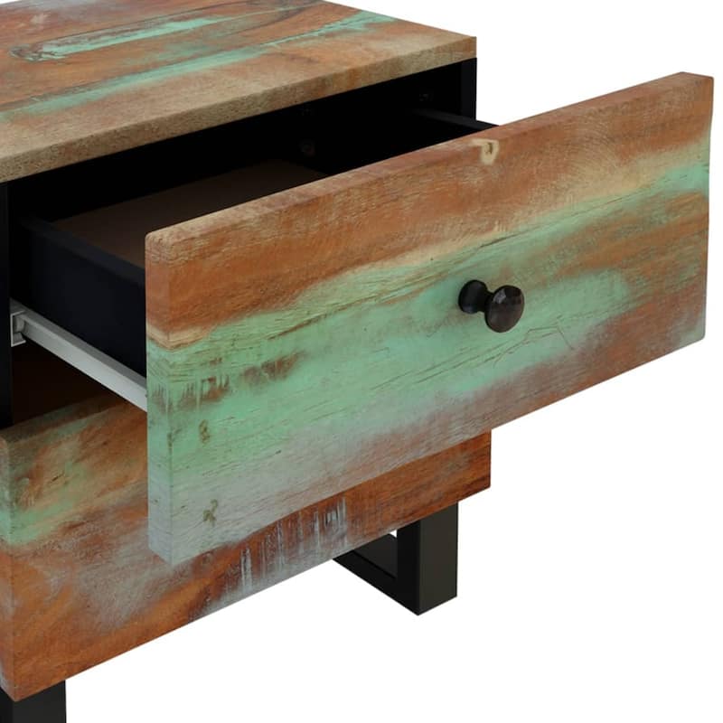 vidaXL Bedside Cabinet 15.7"x13"x18.1" Solid Wood