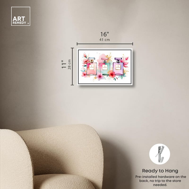 Trio of Fragrance Canvas by Art Remedy