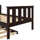 preview thumbnail 23 of 22, Twin Bed Frame Wood Platform Bed with Pull Out Trundle and Headboard and Footboard